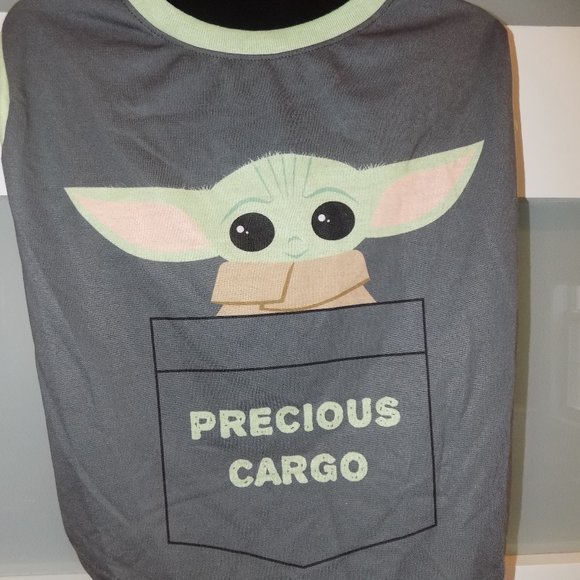 Star Wars The Mandalorian Baby Yoda Precious Cargo Dog Pet T-Shirt Size XL NEW - Picture 1 of 3